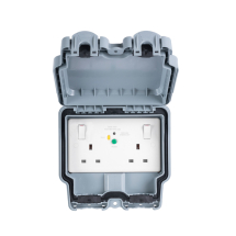 13A 2 Gang Dp Rcd Switched Socket Passive-30Ma Type A